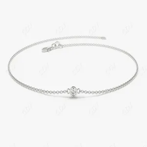 0.05Ct Bezel Setting Lab Grown Diamond Bracelet