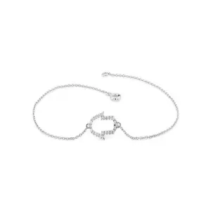 0.16CTW Moissanite Hamsa Diamond Bracelet