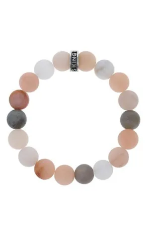 10mm Assorted Moonstone Bracelet w/ Logo Ring