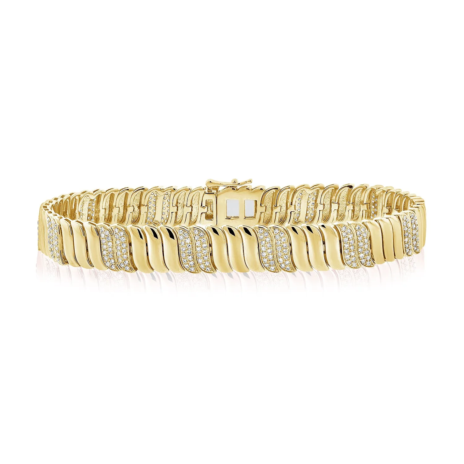 14K Gold & Diamond Bracelet - 0.95ct