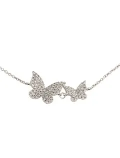 14k Gold & Diamond Double Butterfly Bracelet - 0.21ct