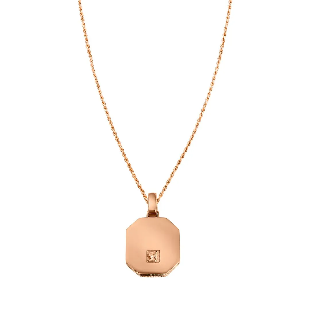14k Rose Gold Diamond King Pendant 9.79 Ctw
