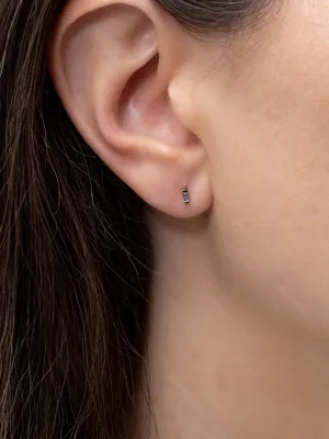 14K Solid Gold Vivien Baguette Diamond Studs