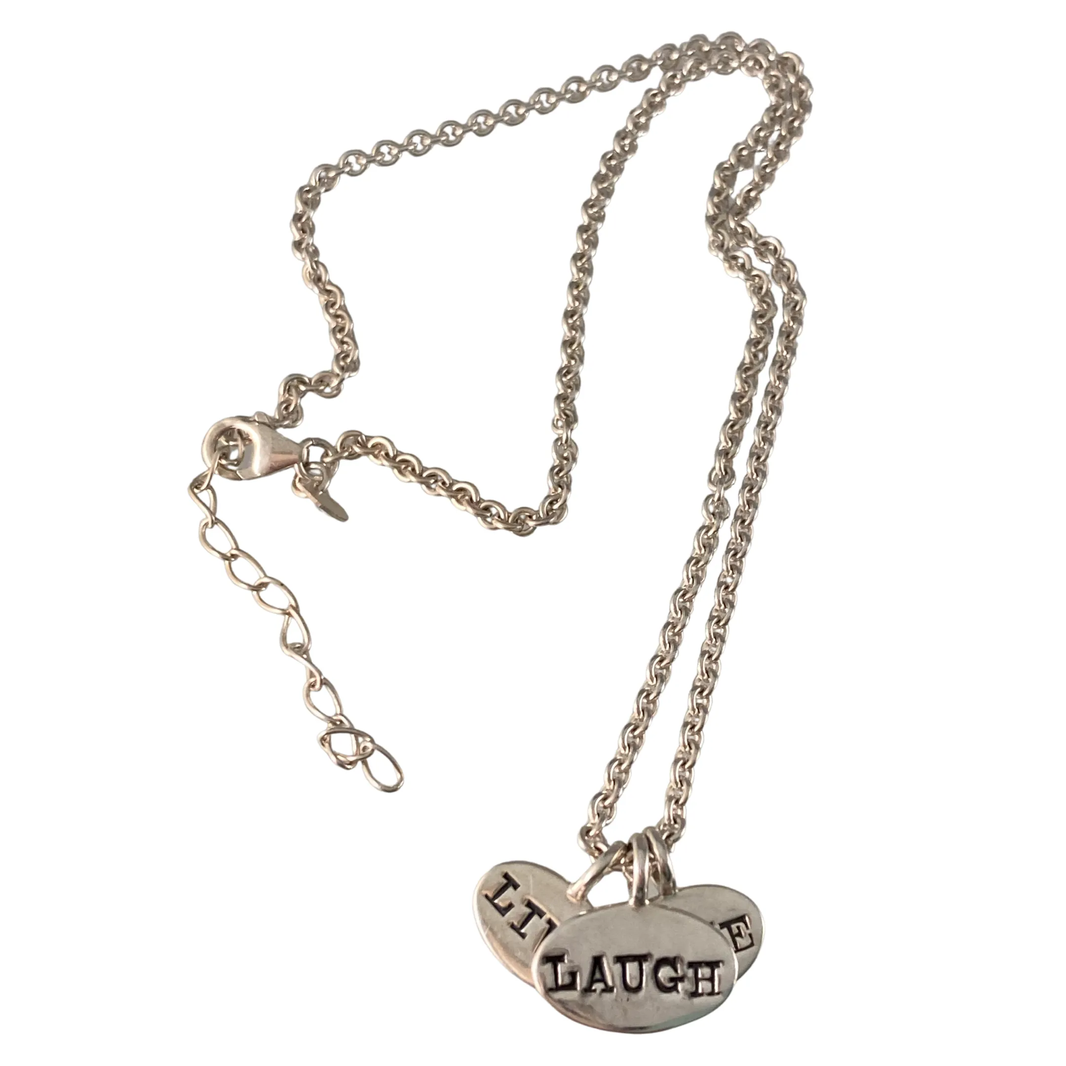 16" Live Love Laugh Charm Necklace