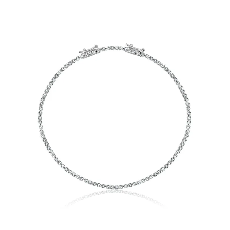 18K Gold 1.2 Carat Tennis Diamond Bracelet