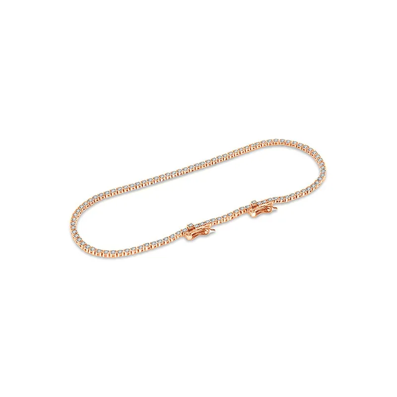 18K Gold 1.2 Carat Tennis Diamond Bracelet