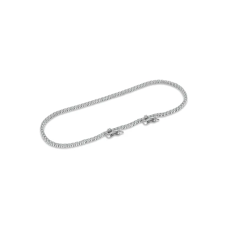 18K Gold 1.2 Carat Tennis Diamond Bracelet