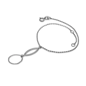 18k Gold Mysterious Eye Hand Bracelet (2 Ways)