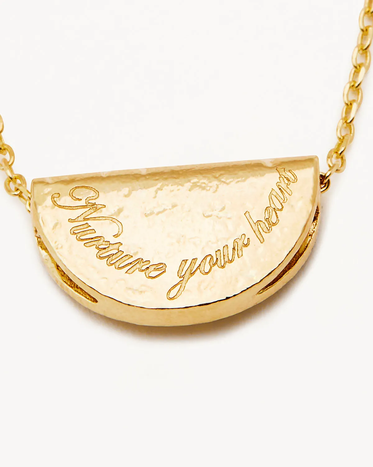 18k Gold Vermeil Lotus Birthstone Necklace - May - Emerald