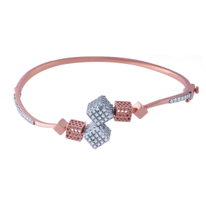 18k Unique Shaped Diamond Bracelet