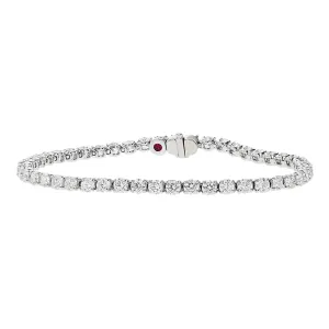 18K White Gold Cento 57 Diamond Tennis Bracelet