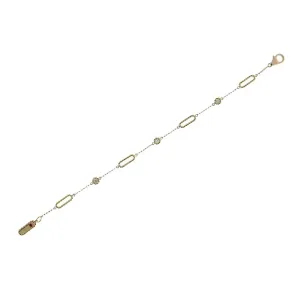 18KT New Barocco Diamond Station Bracelet