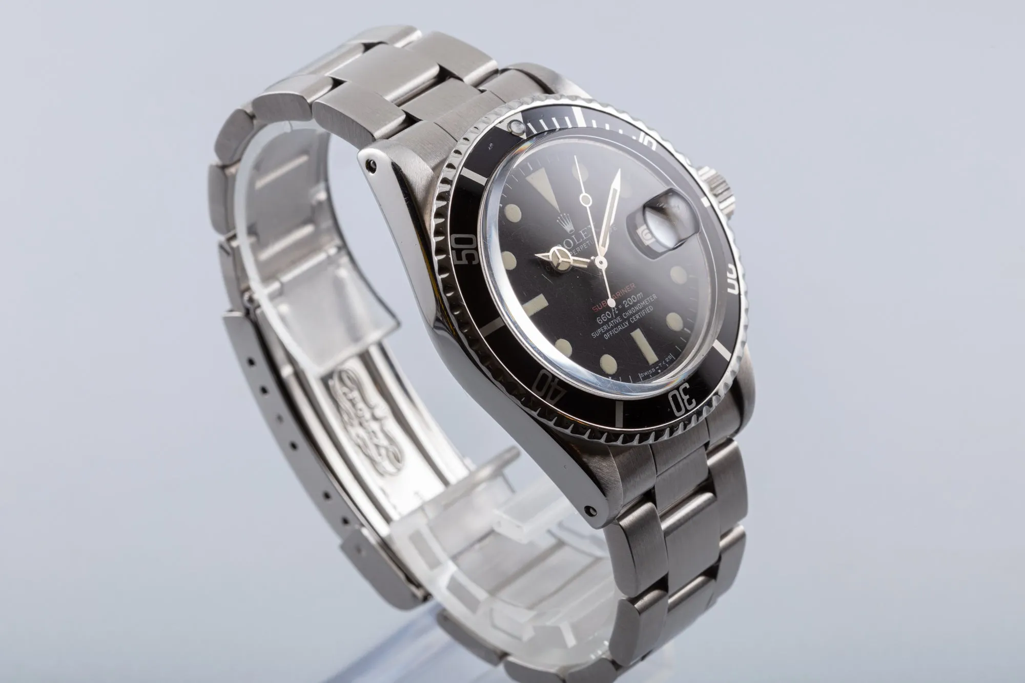 1972 Rolex 1680 Red Submariner MK 5 Dial with Rolex Service Card