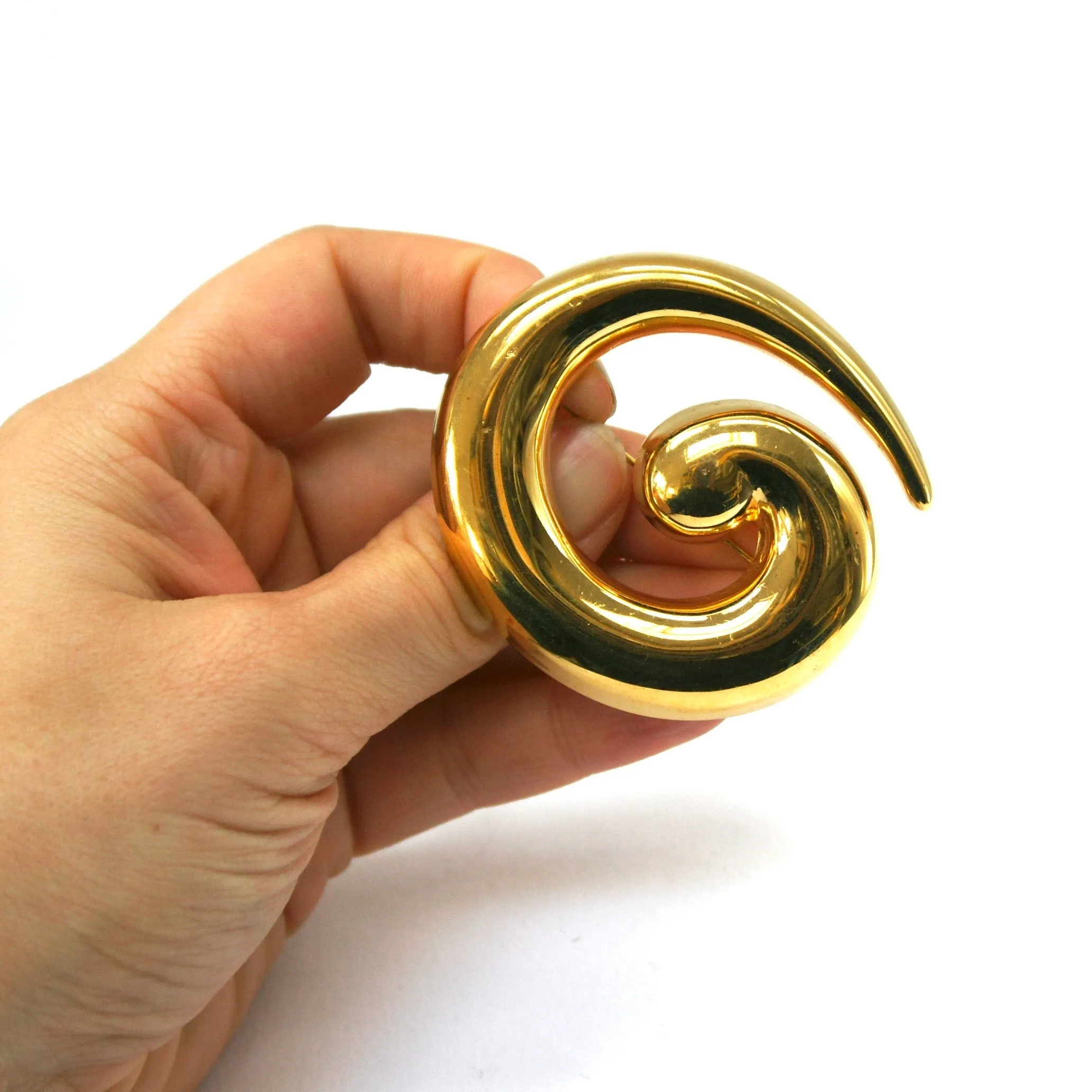 1980s Vintage Monet Swirl Brooch
