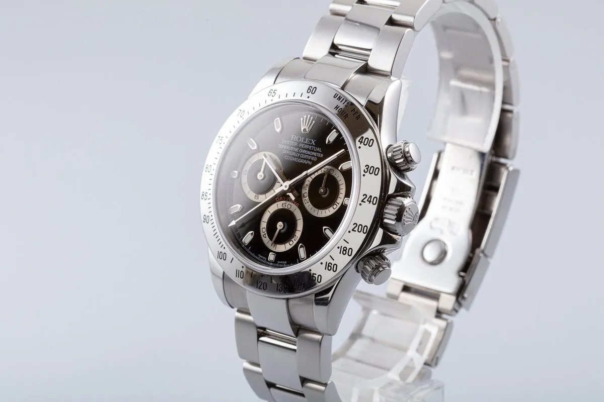 2008 Rolex Daytona 116520 Black Dial with Box & Card
