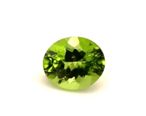7.34 Carat Peridot Oval, Unset Loose 3-Stone Engagement Ring, Pendant Gemstone