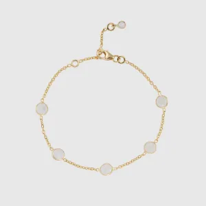 Antibes Moonstone & Gold Vermeil Bracelet