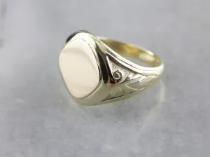 Antique Men's Gold Signet Ring