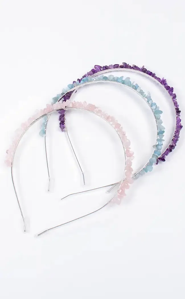 Aquamarine Crystal Headband