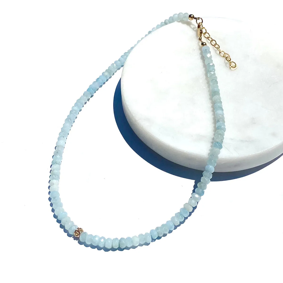 Aquamarine Gemstone Necklace