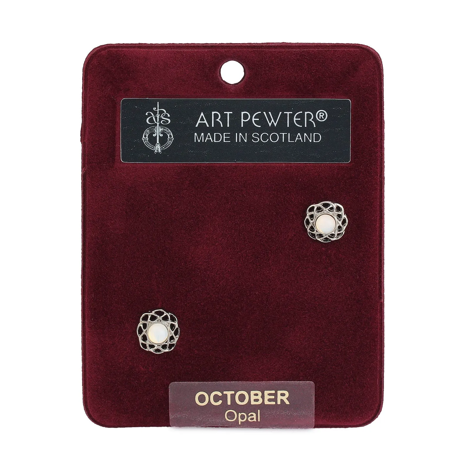 Art Pewter Earrings October