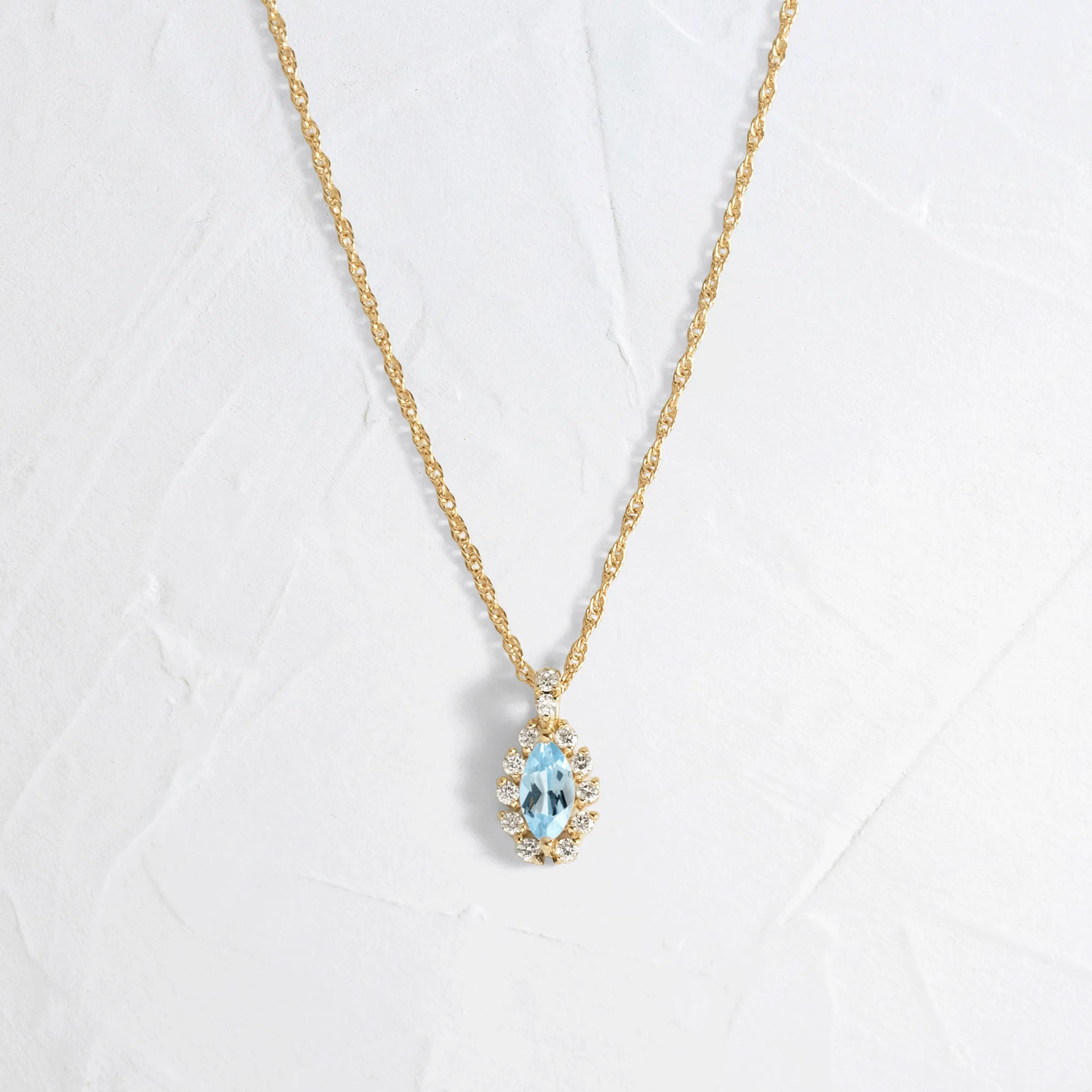 Atoll Necklace, Aquamarine - OOS