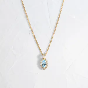 Atoll Necklace, Aquamarine - OOS