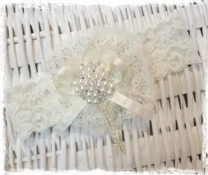 Baby, girl, lady ivory or white christening flower girl bridal fascinator flower headband FLHD54