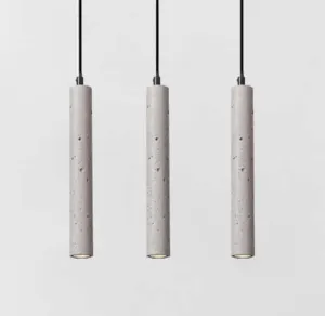 Bamceena Cylindrical Tube Cement Pendant Lamps