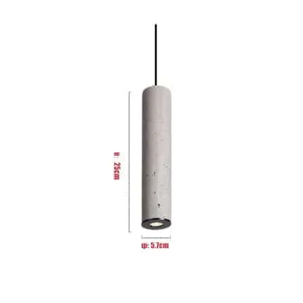 Bamceena Cylindrical Tube Cement Pendant Lamps