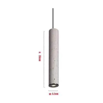 Bamceena Cylindrical Tube Cement Pendant Lamps