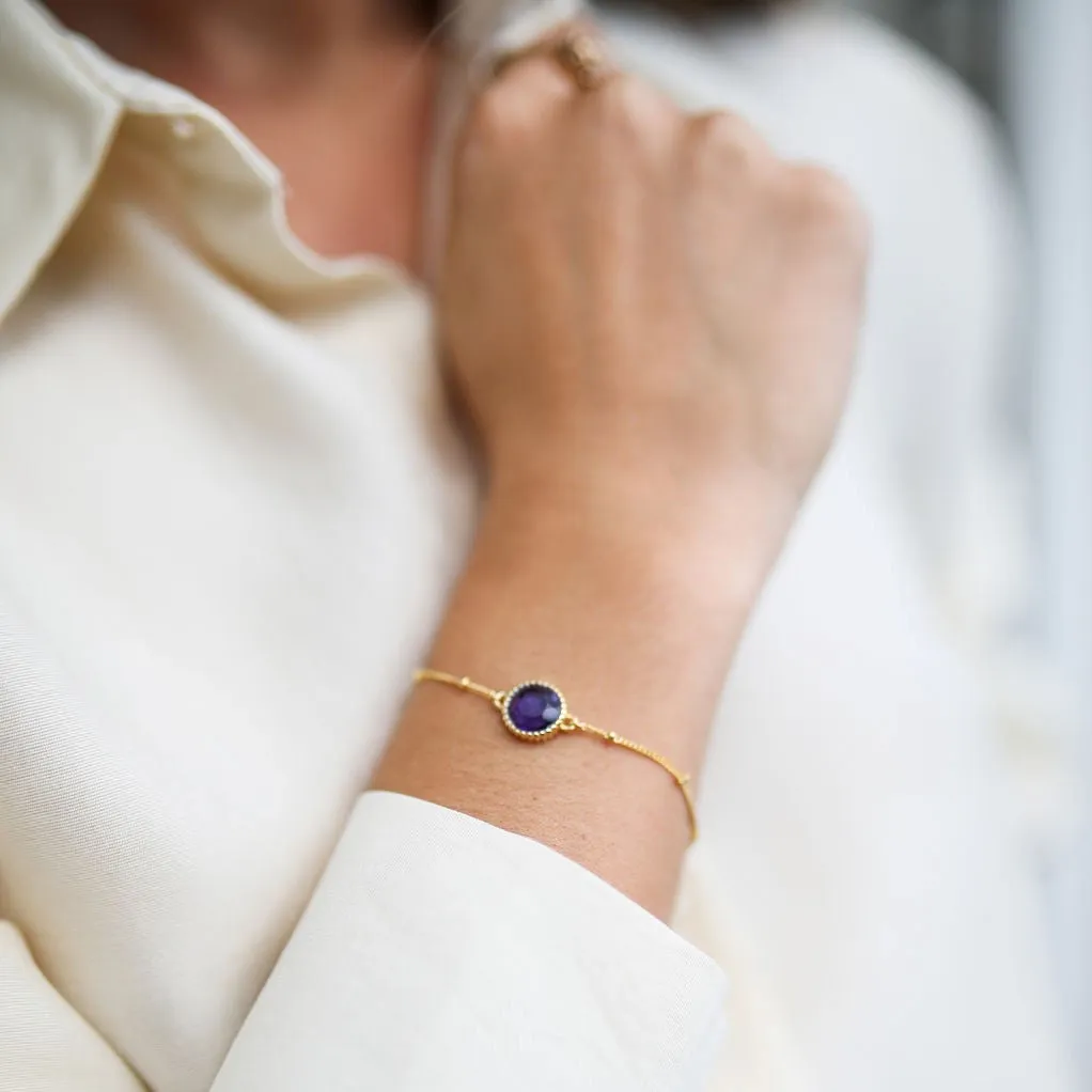 Barcelona Birthstone Gold Vermeil Bracelet