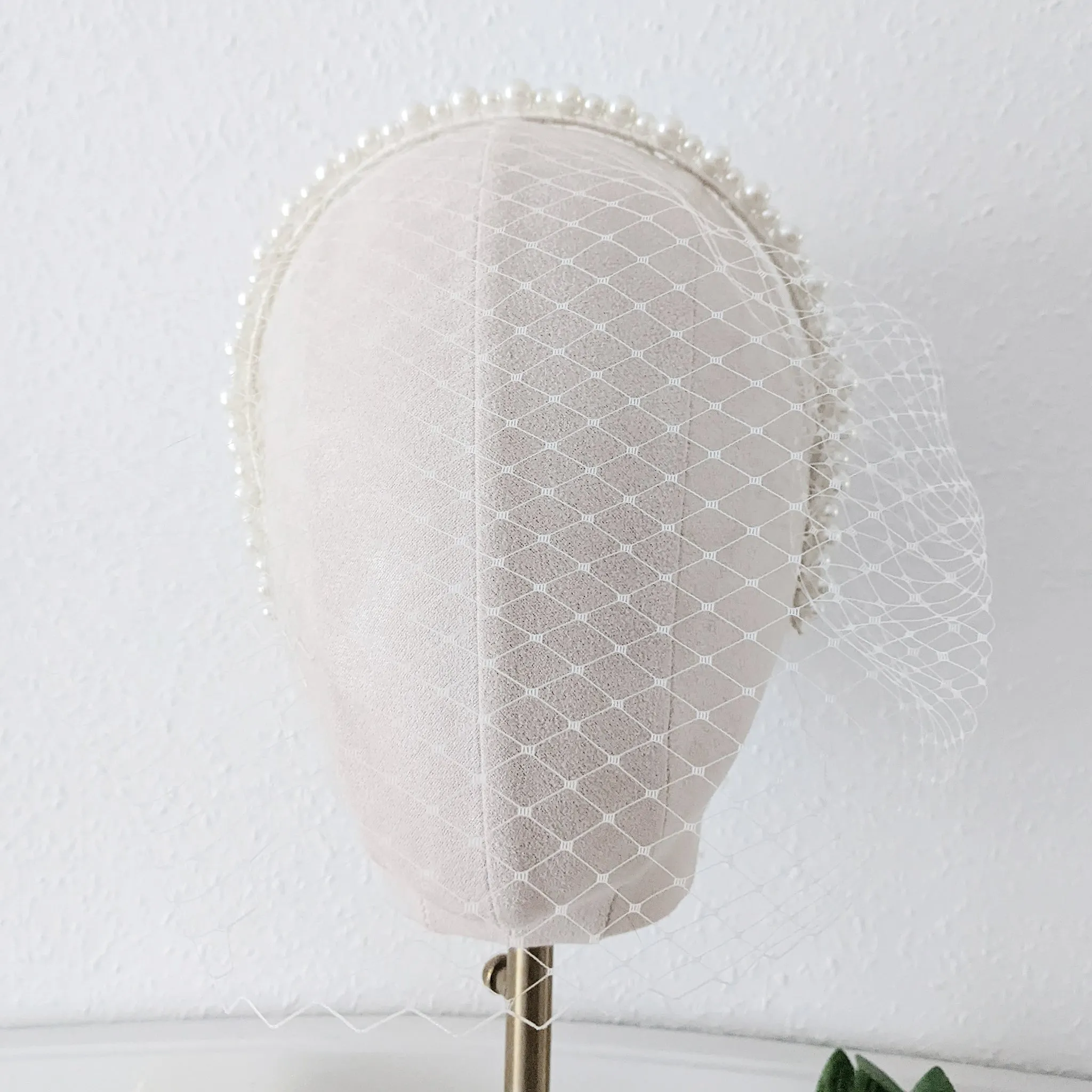 Bella Birdcage Veil Headband