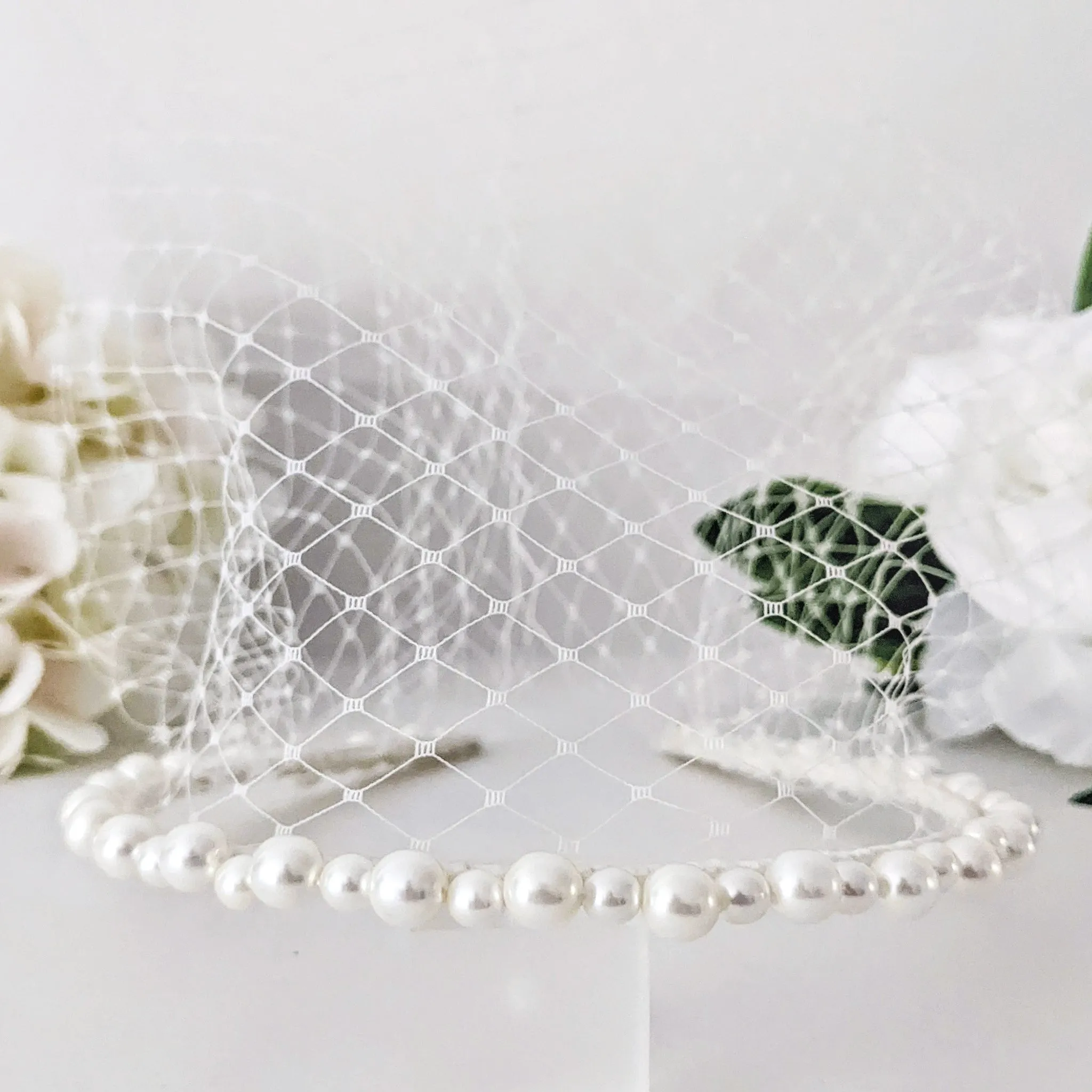 Bella Birdcage Veil Headband