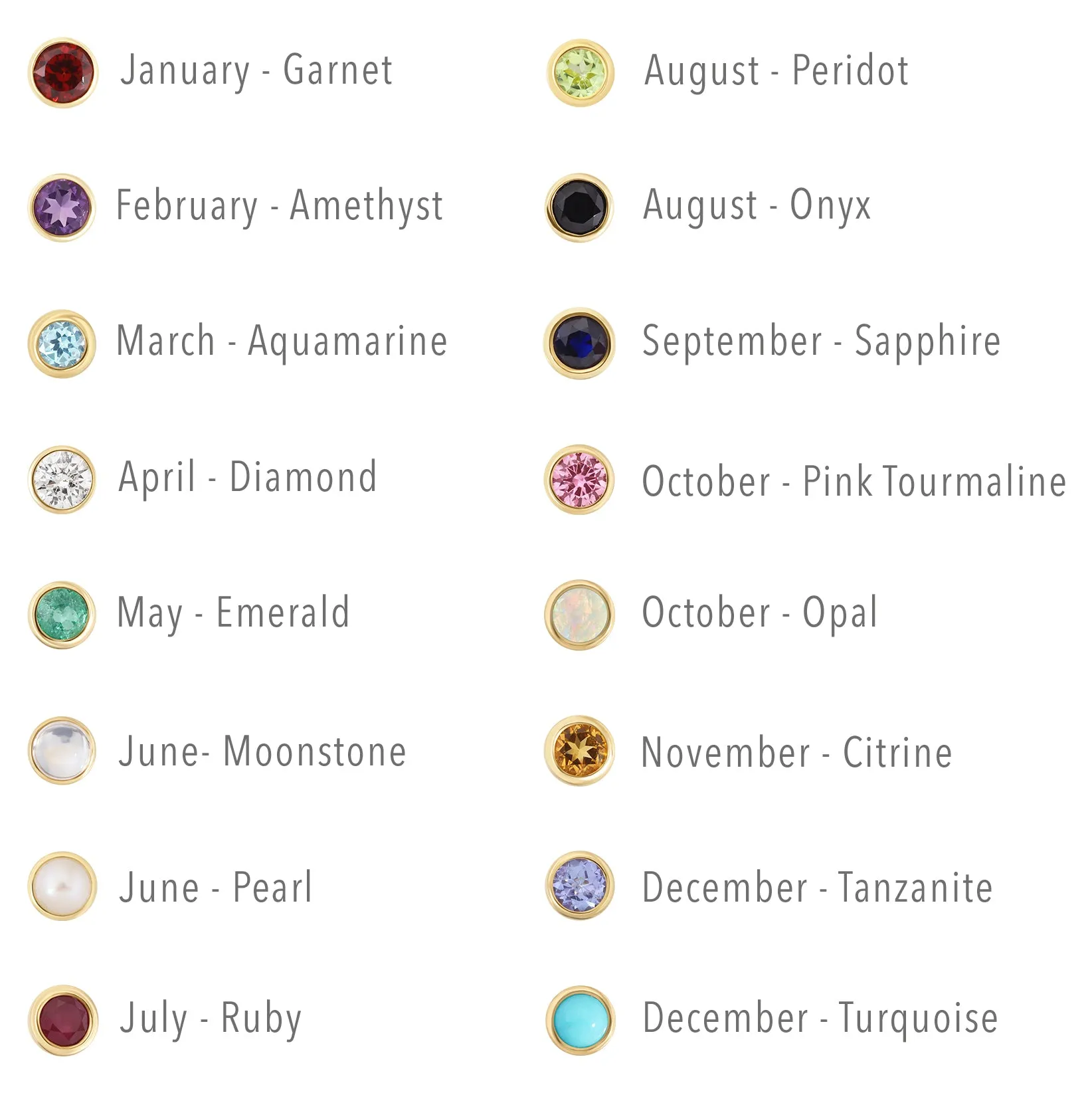 Birthstone Stud - Opal (October)
