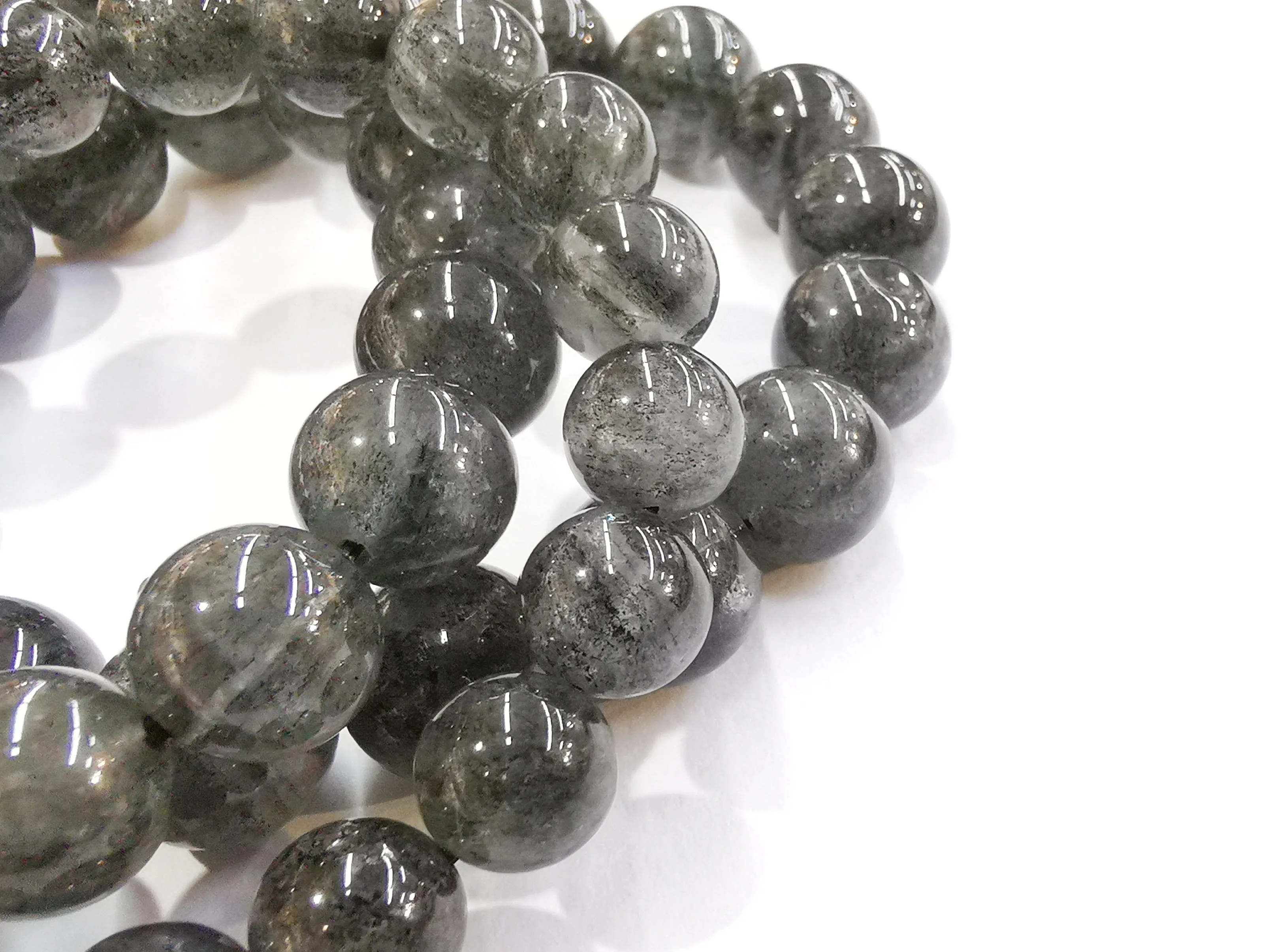 Black Phantom, Bracelet, Single-Loop Elastic | 黑幽靈水晶, 單圈手鏈