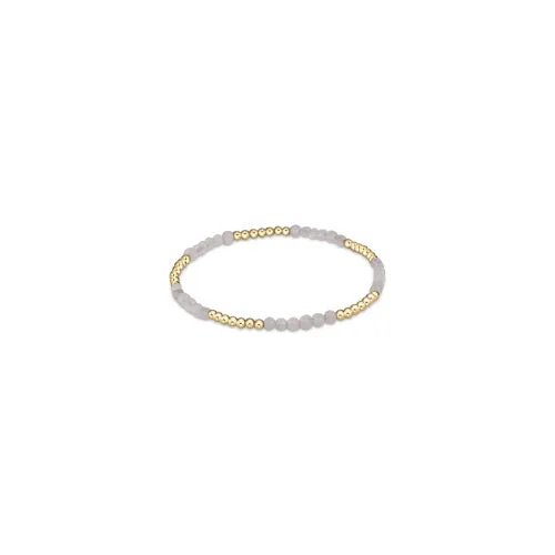 Blissful Pattern 2.5mm Bead Bracelet, Moonstone