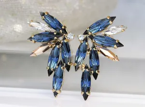 Blue Navy studs