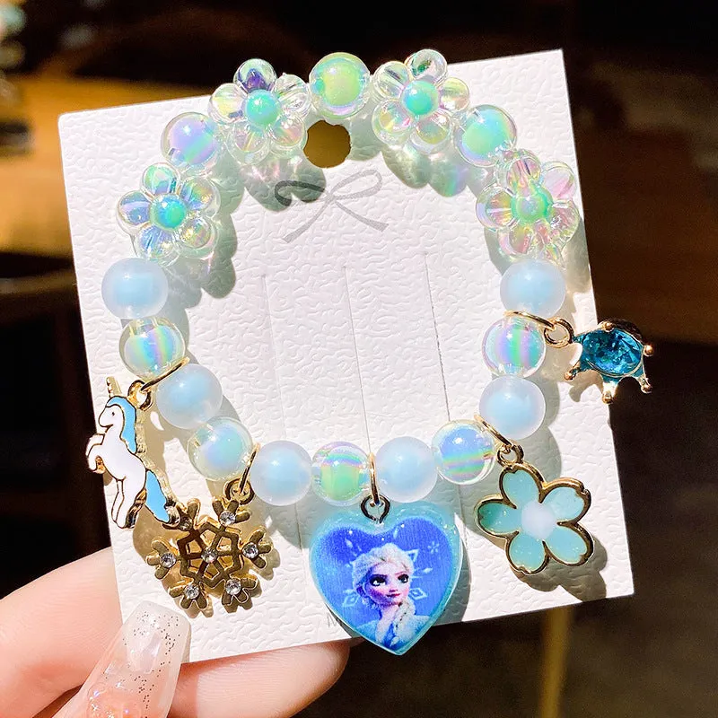 Bracelet Children Bracelet String Beads Crystal Female Cute Student Girlfriends Girl Fashion Princess