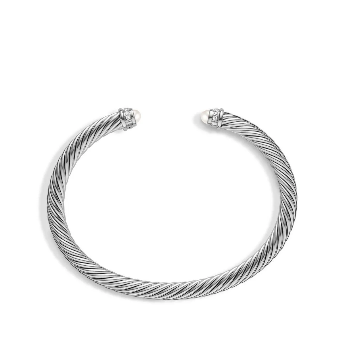 Cable Classics Bracelet with Pearls and Diamonds
