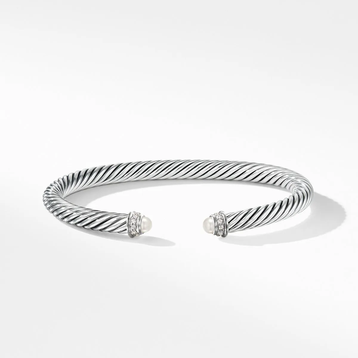 Cable Classics Bracelet with Pearls and Diamonds