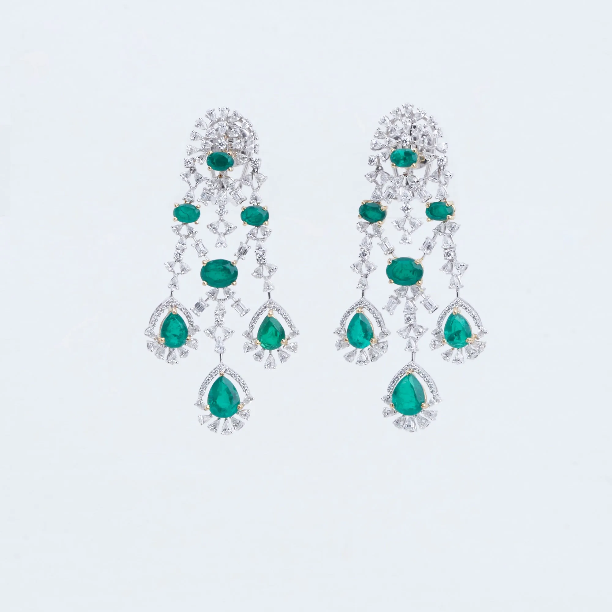 Cascading Diamond Necklace Set
