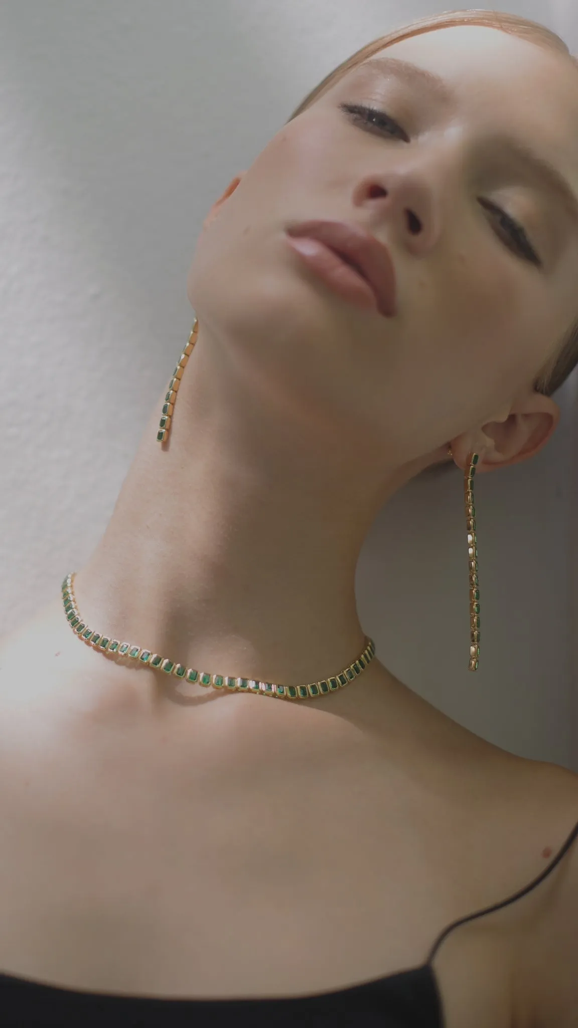 Cassidy Necklace Emerald 18K Gold Vermeil