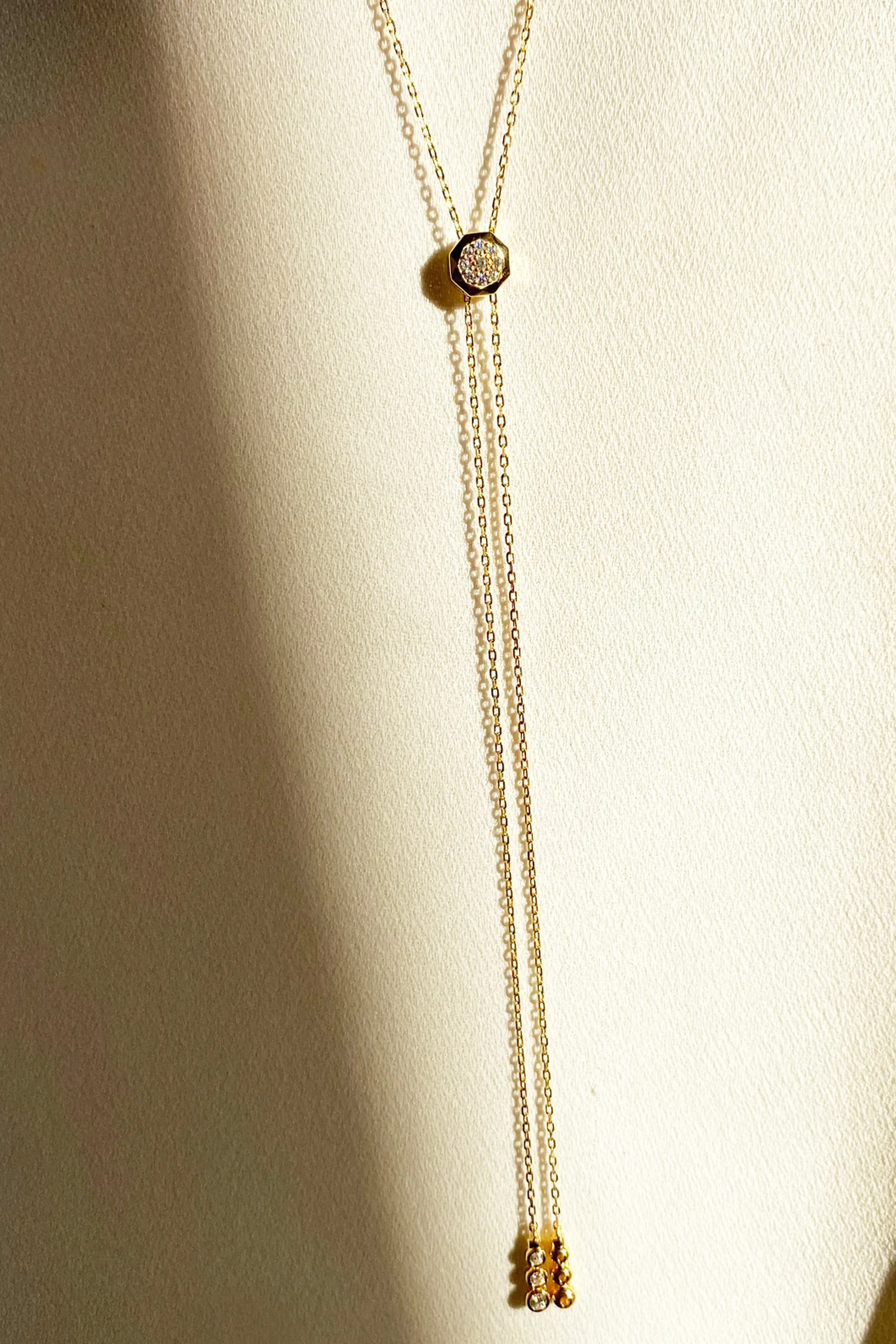 Cassidy Necklace Emerald 18K Gold Vermeil