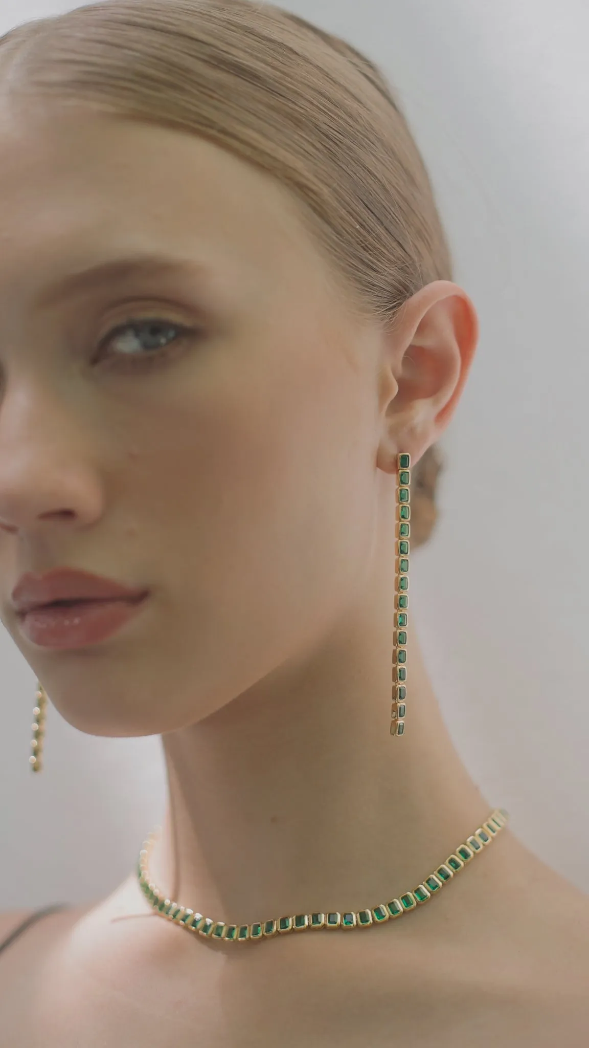 Cassidy Necklace Emerald 18K Gold Vermeil