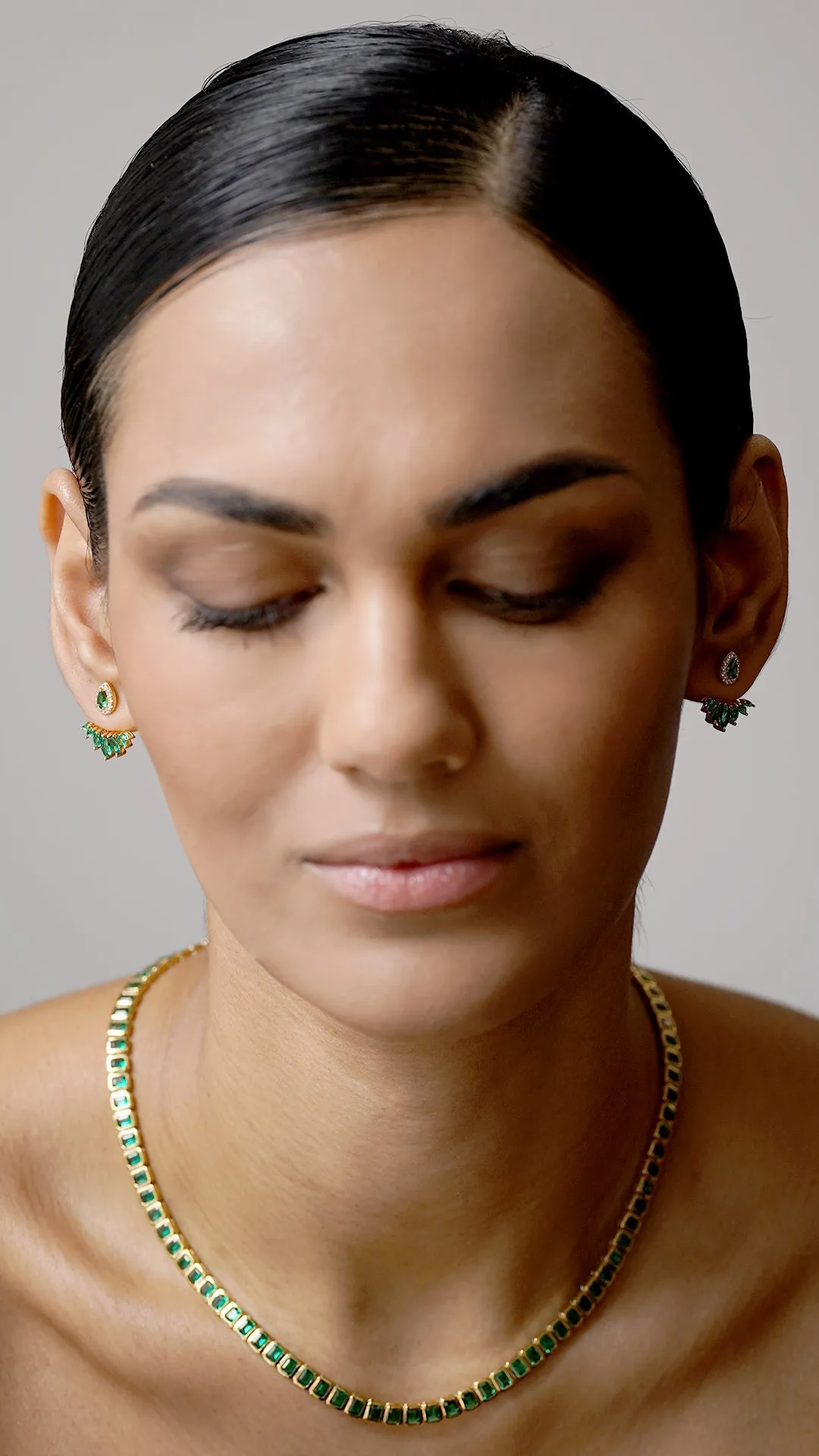 Cassidy Necklace Emerald 18K Gold Vermeil