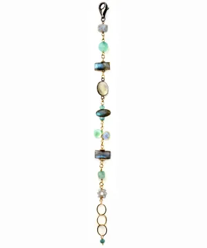 Chalcedony and Gold Bracelet