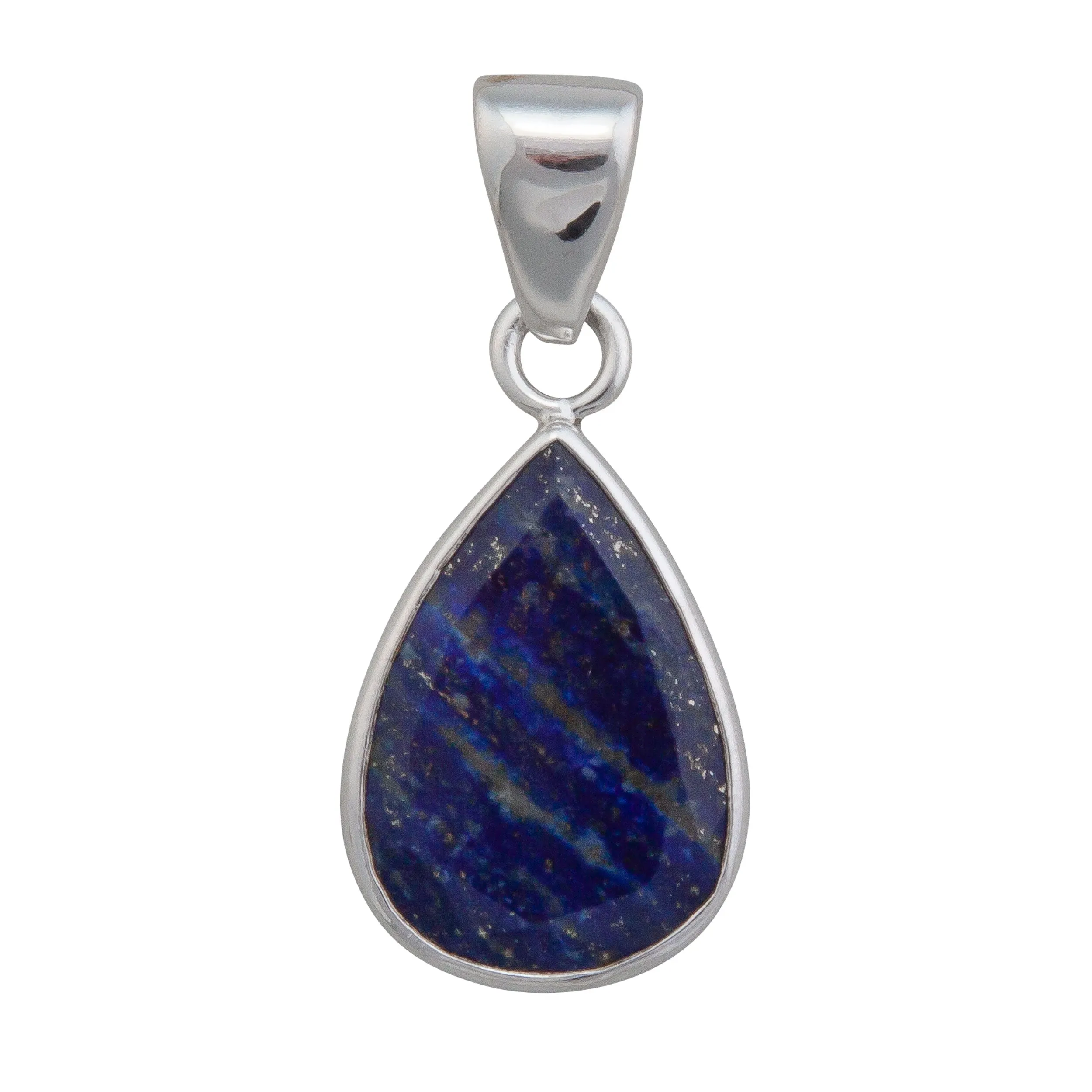 Charles Albert Silver - Lapis Lazuli Faceted Teardrop Pendant