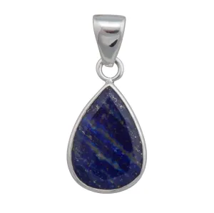 Charles Albert Silver - Lapis Lazuli Faceted Teardrop Pendant