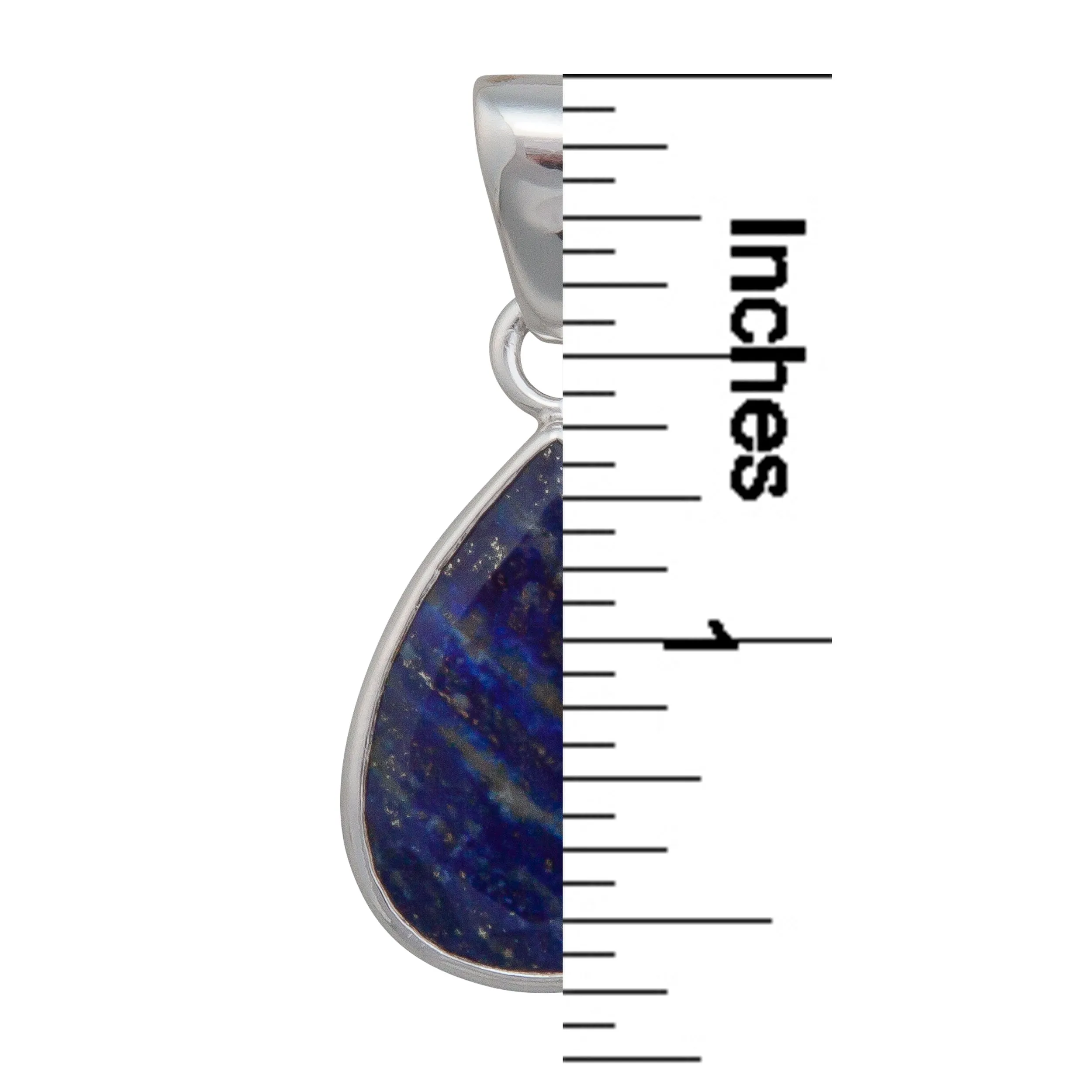 Charles Albert Silver - Lapis Lazuli Faceted Teardrop Pendant